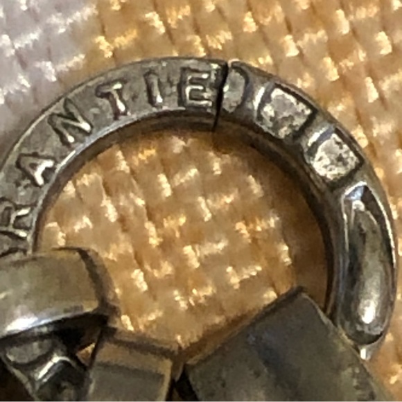 Vintage Pocket Watch Chain Fob enameled silver - Picture 12 of 15